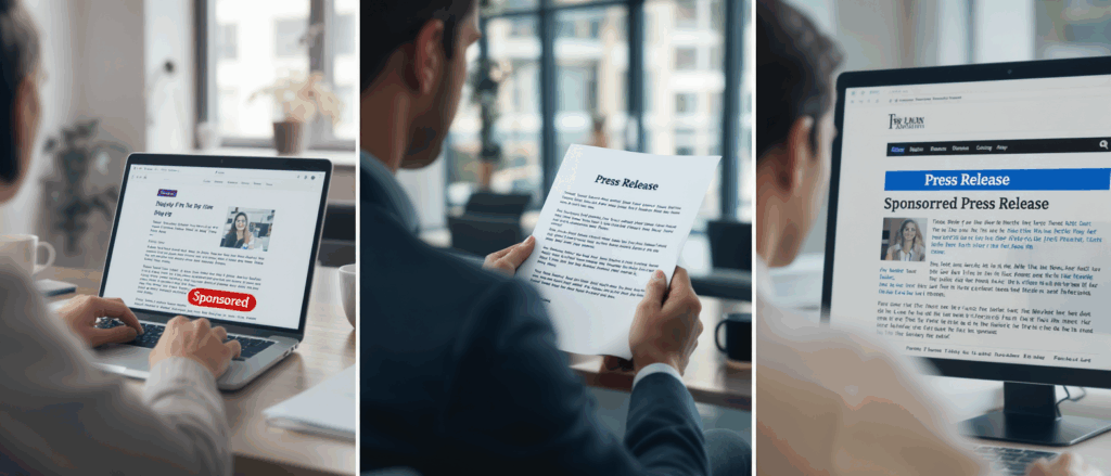 découvrez les distinctions clés entre article sponsorisé, communiqué de presse et publi-communiqué : définitions, usages et conseils pour mieux comprendre ces formats de communication.
